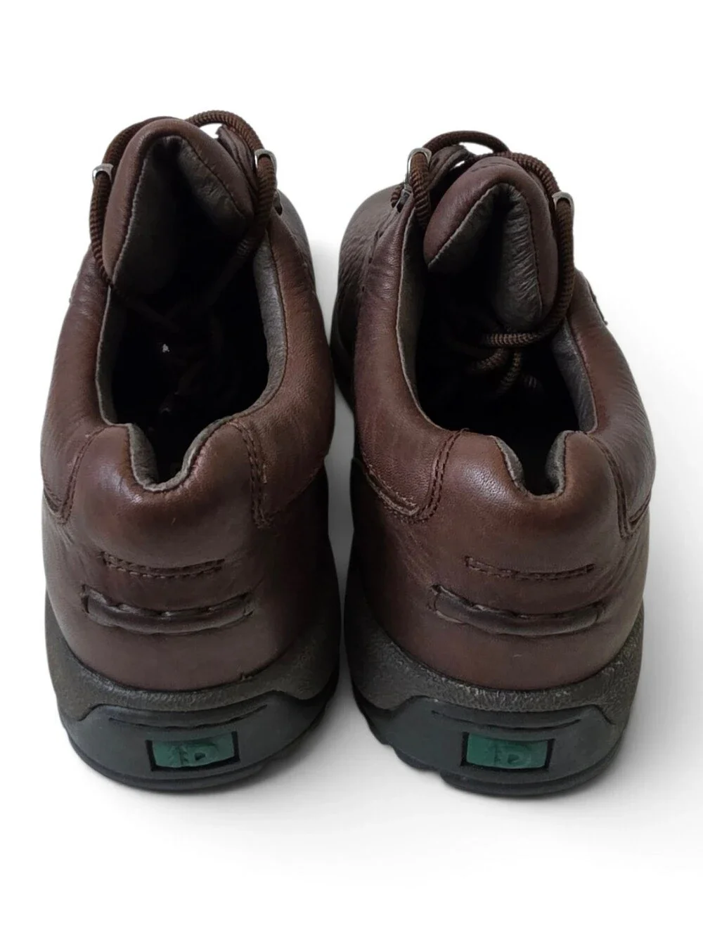 Dunham Men's Brown Leather Lace-Up Casual Comfort Shoes Rugged Rubber Sole SZ 10